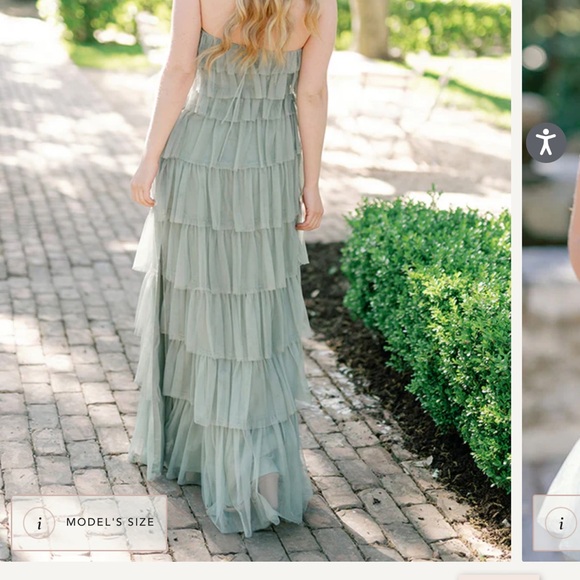 NWT Petite Revelry Carrie Tulle Bridesmaid Dress- Hot Pink - Picture 2 of 4